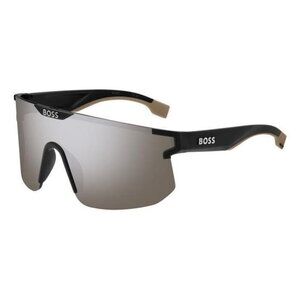 New HUGO BOSS Black Rimless Shield BOSS 1500/S 087TI Sunglasses Women